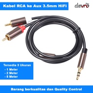 RCA to AUX 3.5 mm Cable - RCA to 3.5 mm Jack Cable - RCA Audio Cable - FONKEN R1 RCA Cable