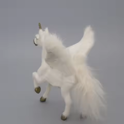 cute real life white horse model plastic&furs simulation wings unicorn gift about 16x15cm xf1834