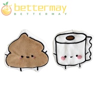 BETTER-MAYSHOW Hand Towel, Cartoon Hangable Hand Wipes, Funny Absorbent Embroidered Thickened Hand C