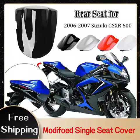 Motorcycle Rear Passenger Cowl Solo Seat Cover Cowl Fairing Part For Suzuki GSXR 600 750 GSXR600 GSX