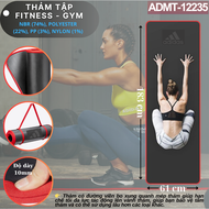 Thảm Tập Fitness Gym Chính Hãng ADIDAS ADMT-12235 Training Mat - Cao Su NBR 10mm Độ Êm Cao