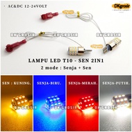 Superbright - 2-in-1 54-point Led turn signal light - T10 2-mode turn signal and twilight lamp for N