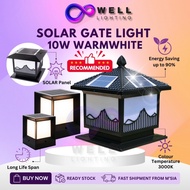 Lampu Pagar Solar Outdoor Gate Light LED Waterproof Weatherproof Lighting Garden Lamp Pillar Fence M
