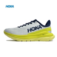 Original HOKA ONE ONE Mach 4 Shock Absorption Marathon Running Shoes Grey Yellow color
