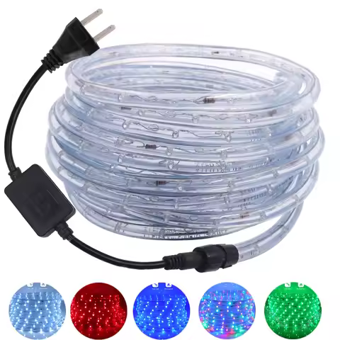 AC 220V Neon Strip LED Strip Waterproof Neon Sign LED Light Christmas Party Decoration Outdoor Rainb
