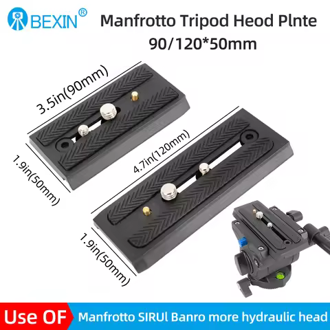 Manfrotto plate 501-L90A Digital Camera Sliding Quick Release Plate For Manfrotto Tripod head 501HDV