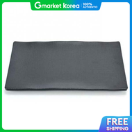 Melamine Plate Set Large Coupe-Style Tableware for Fish Side Dishes and Gimbap.