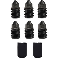 Kit Nozel Keluli Keras untuk Bambu Lab X1/P1 Series, Nozel Keluli Berketahanan Tinggi 0.2/0.4/0.6MM 
