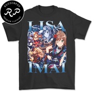 Lisa Imai Bang Dream Roselia Anime T-Shirt Anime T-Shirt Anime T-Shirt Standard Distro