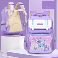 Balo học sinh cấp 1 form đứng chống gù lưng cho bé đi học tiểu học vải Oxford cao cấp chống nước 84-