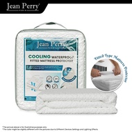 Jean Perry Cooling Waterproof Fitted Mattress Protector | Anti-Bacterial, Anti-Dust Mite, Cooling
