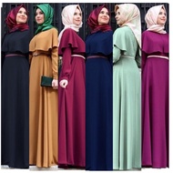 【Free Belt】Baju Raya 2021 Jubah Muslimah Pakaian Lara Raisya Baju Kurung Moden Blouse Muslimah Jubah Long