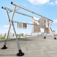 【 Extendable 】Ampaian baju stainless steel /Rak Baju Extendable/penyidai baju/clothes rack/sidai baj
