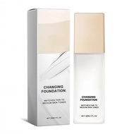 Mature Skin Tone Change Foundation, Light Liquid Foundation, Can Adapt Skin Tone, Suitable for All S