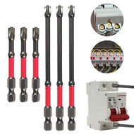 6Pcs Magnetic Special Slotted Cross Screwdriver Bit Kit,For Electrician FPH2