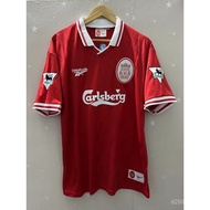 Liverpool 96-97 FOWLER MCMANAMAN BARNES Home Retro Football Personalized Jersey AAA Shirt +