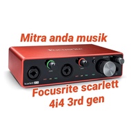 FOCUSRITE Focus scarlett 4i4 3rd gen usb audio interface soundcard recording