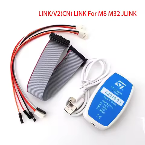 1pcs New ST-LINK/V2 ST-LINK V2(CN) ST LINK STLINK Emulator Download Manager STM8 STM32 artificial de
