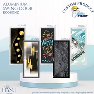 Vitally Aluminium Swing Door 830A Pintu Tandas Jenis Swing / Aluminium Toilet Door Swing Door
