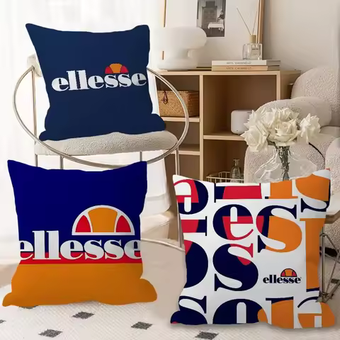 E-Ellesse Brand Logo Cushion Cover Pillow Cover Decor Pillowcase Printed Cushion Case For Couch