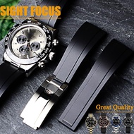 20mm 21mm Watch Band for Rolex Strap Cosmograph Daytona Sky-dweller Oysterflex Rubber Strap Explorer ii, Submariner,Yacht-Master,Sky Dweller GMT ii Sea Dweller Ghost King for Rolex Oysterflex Strap perpetual Chronograph Watch Strap Band for Rolex Bracelet