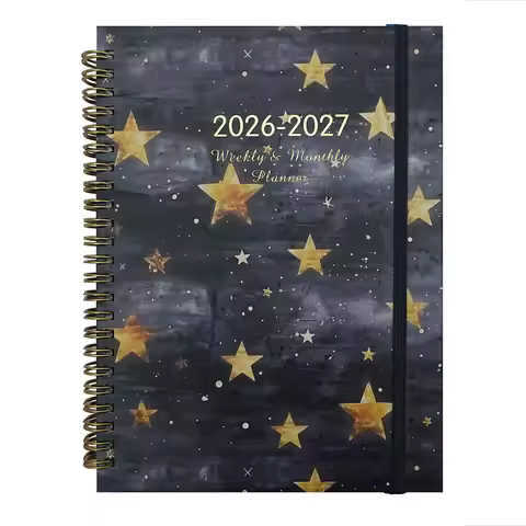 HOT! 2026-2027 English Schedule Planner, A5 Size, 70 Pages/ 140 Pages, Daily Planner/calendar/notebo