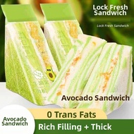Rainbow Taro Strawberry Avocado Edgeless Soft Toast