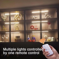 Diffused Cabinet LED Strips wine Remote control lamp charging type Showcase For IKEA DETOLF lego 泡泡玛特柜POPO MART无线遥控灯卧室小夜灯展示柜灯条led灯带人体感应自粘橱柜灯