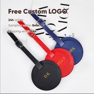 Free Custom Engrave Letters Luggage Tag Lovely Fashion Circle Custom Logo Personalize Initial Travel