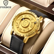 LIGE Original FOXBOX Quartz Watch Men Women Creative Scrolling Beads Waterproof jam tangan lelaki + 