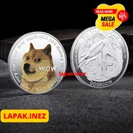 PHYSICAL COIN CRYPTO DOGE ETHEREUM SHIBA RIPPLE BITCOIN BINANCE BY INE'Z COLLECTION