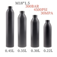 HPA Scuba  M18*1.5 300BAR 4500PSI 0.22L/0.3L/0.35L/0.45L Air Tank Soda Water CO2 Gas Cylinder Statio