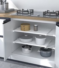 衣櫃收納伸縮分層隔板-多尺寸. 櫃子免釘置物架櫥櫃浴室分隔層架宿舍伸縮整理架