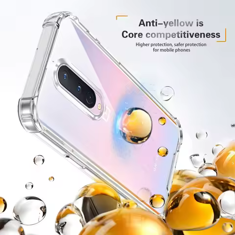 Oneplus 8 IN2013 Case Silicone Bumper Airbag Clear Back Cover Hard Matte Phone Case for One Plus 8 O