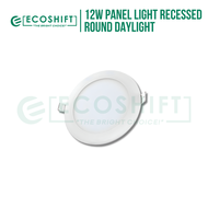 Ecoshift 12W Recessed Type Round LED Panel Light Daylight