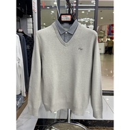 Cut Label Men s Tailstock Men s Youth Casual Style Embroidered Sweater Knitwear Fake Two Piece 621qi