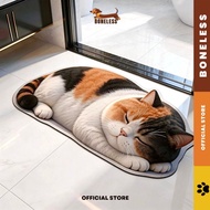 Boneless 3D Cat Character Diatomite Doormat Anti-Slip Floor Mat Bathroom Mat