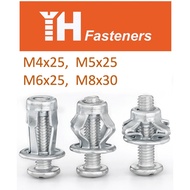 (10pcs) M4/M5/M6/M8 Jack Nuts Metal Screw Petal Nuts Rivet Nut Wall Plug Fixing Expansion Screw For 