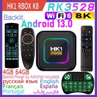 HK1 RBOX K8  RK3528 Android 13 Quad Core Rockchip Wifi6 8K 2GB 4GB 16GB 32GB 64GB 100M LAN Dual Wifi 2.4G 5G BT5.0 Smart TV Box TV Receivers