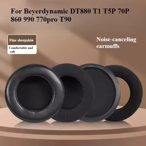 Replacement Ear Pads Ear Cushion Earpad Compatible with Beyerdynamic DT880 T1 T5P 70P 860 990 770pro