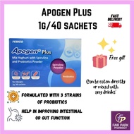 FPpharmacy Febico Apogen Plus Mix Yoghurt with Spirulina and Probiotics Powder 1gx40 sachets + Free Gift (exp: 03/2025)
