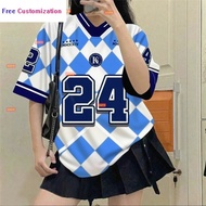 (Free custom name and number) Number 24 Dry T-Shirt Standard Sublimation Jersey custom name baju FUL