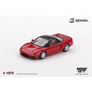 MINI GT 1075 Honda NSX Prototype Midship Sports 1989 Ayrton Senna w/ Figure 1/64 Diecast Model Car R