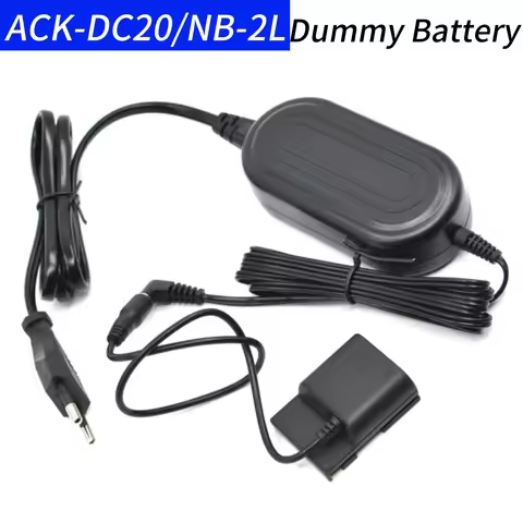DR-20 DC Coupler NB-2L NB2L Dummy Battery&CA-PS700 Charger Supply ACK-DC20 Camera Adapter for Canon 