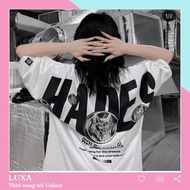 HADES LUXA men's and women's unisex short-sleeved T-shirt, loose unisex T-shirt