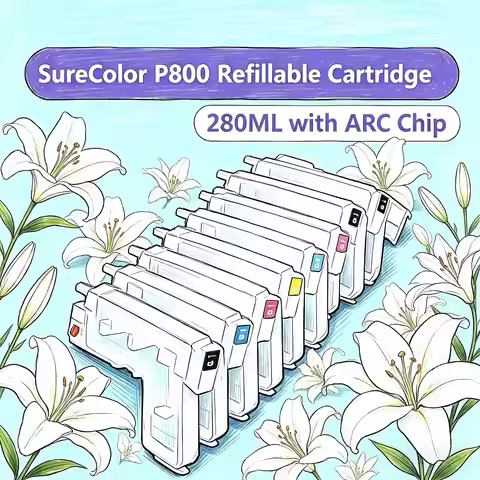 P800 280ml 9 Ccolors Refill Ink Cartridge with Auto Reset Chip T8501-T8509 For Epson SureColor P800 