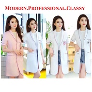 Ready Stock Spa Beautician Massage Massuer Uniform Lab Coat Uniform