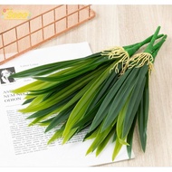 SEEO Artificial Orchid Leaf Plastic Bush  Long Orchid Leaf Artificial