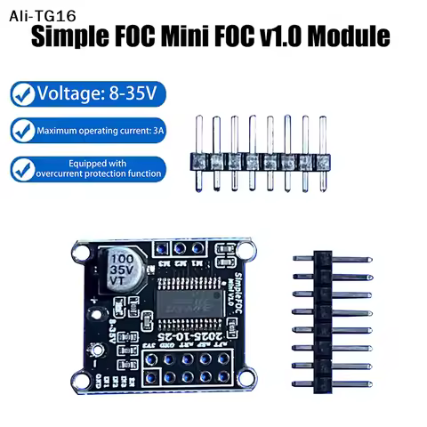 【AYA】Simple FOC Mini DRV8313 Module DC Brushless Motor Driver Board SVPWM Control DC 8-35V