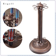 Eigell Floor Standing Pool Cue Rack with 6 Holes Billiard Stick Storage Holder for Game Room Club Ba